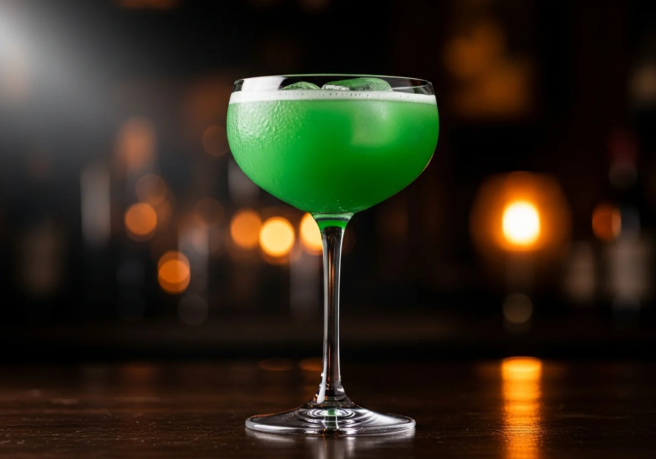 Absint Frappé - Likör cocktail recept