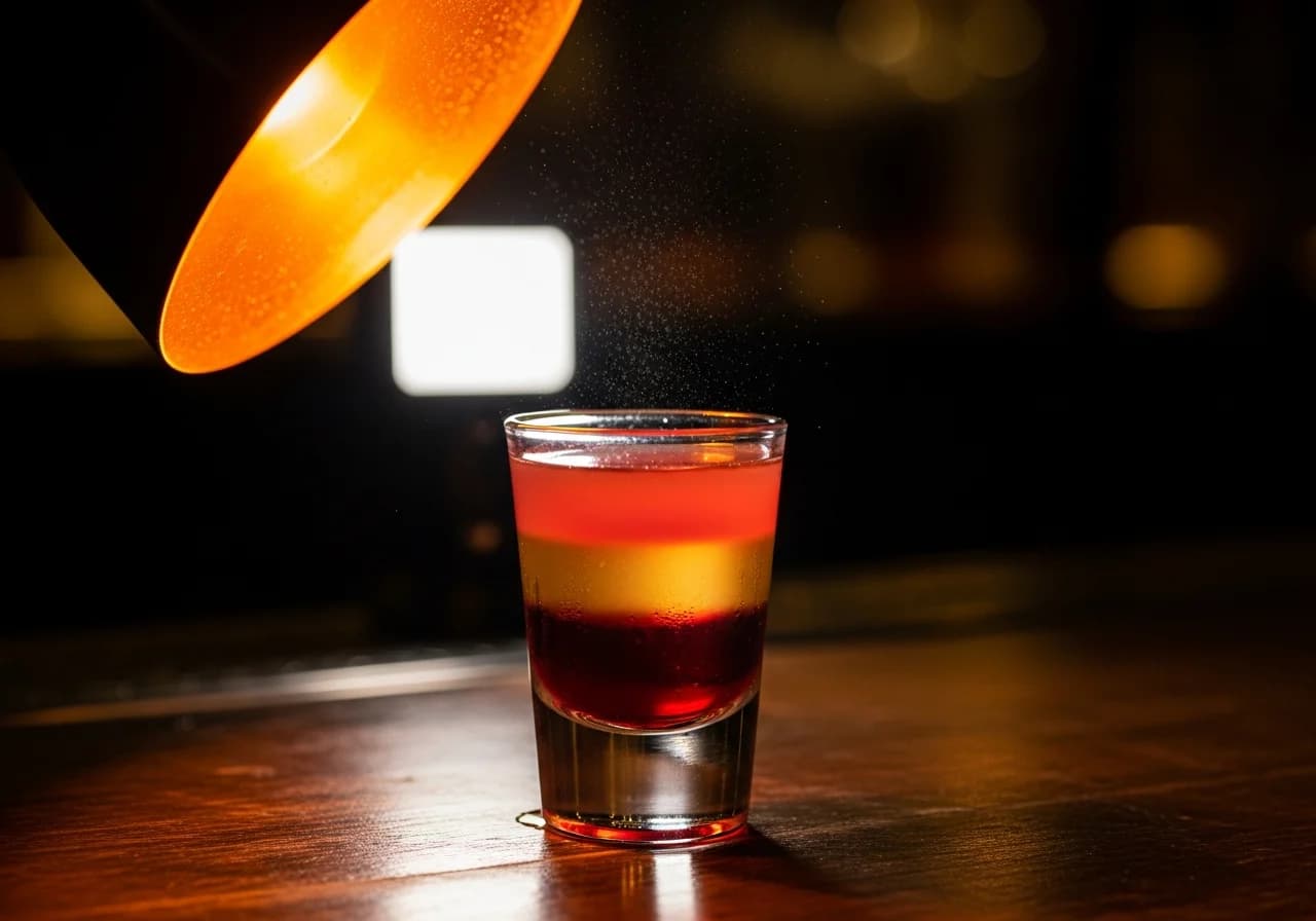 Alabama Slammer Shot - Likör cocktail recept