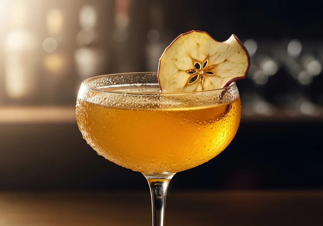 Apple Double Sour - Likör cocktail recept