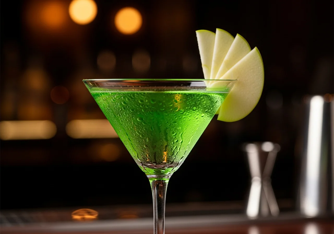 Appletini - Vodka cocktail recept