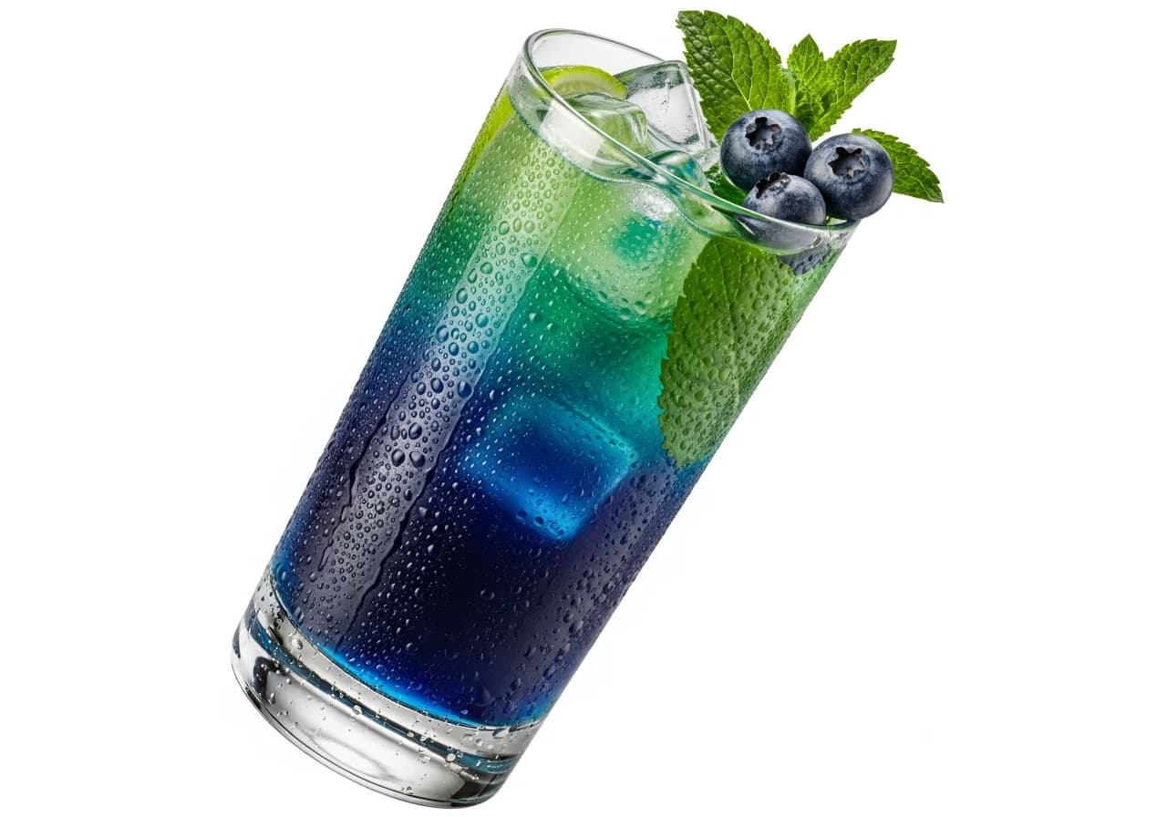 Blåbärsmojito - Rom cocktail recept