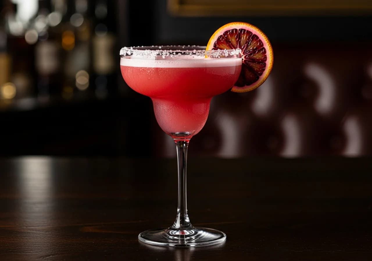 Blood Orange Margarita - Tequila/Mezcal cocktail recept