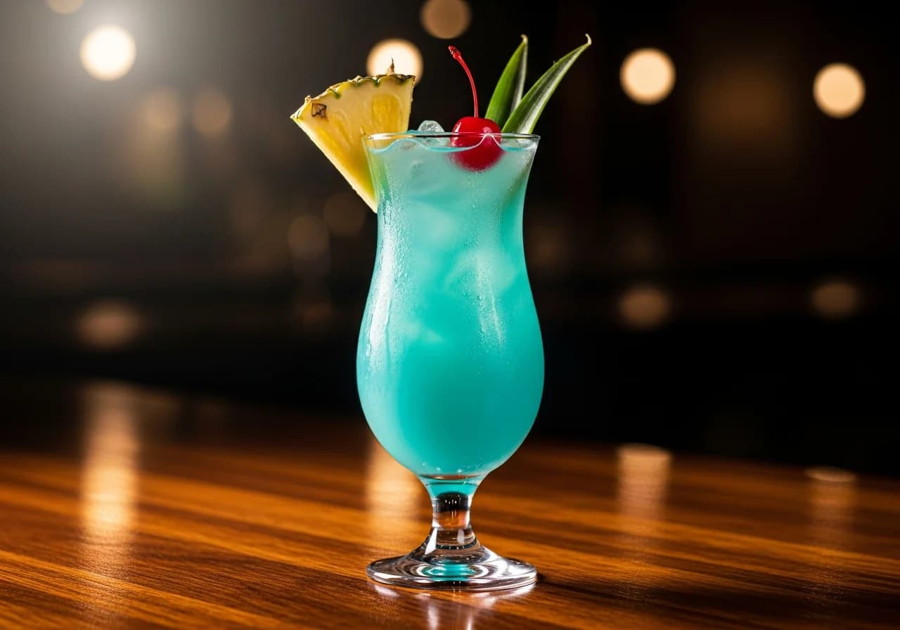 Blue Hawaiian - Rom cocktail recept