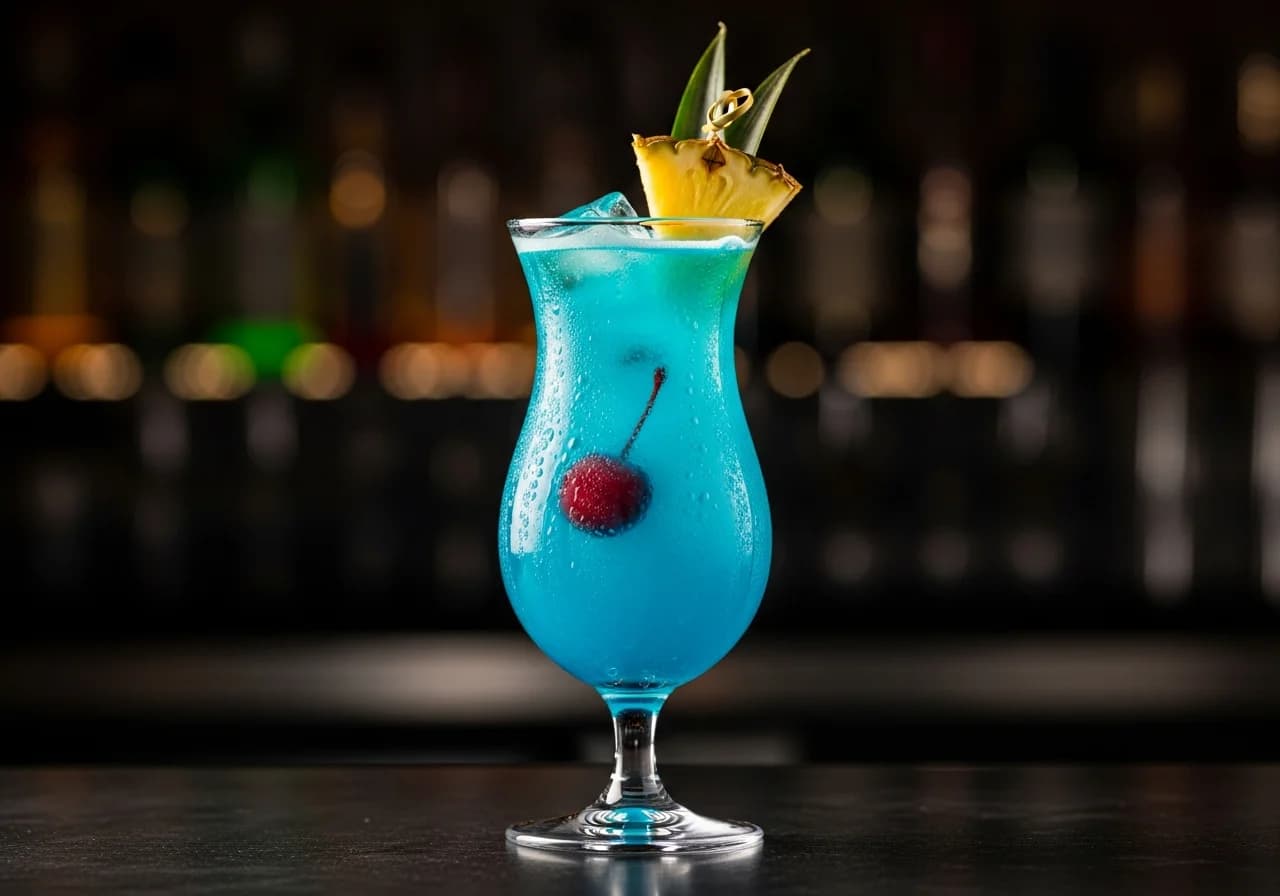 Blue Ocean - Rom cocktail recept