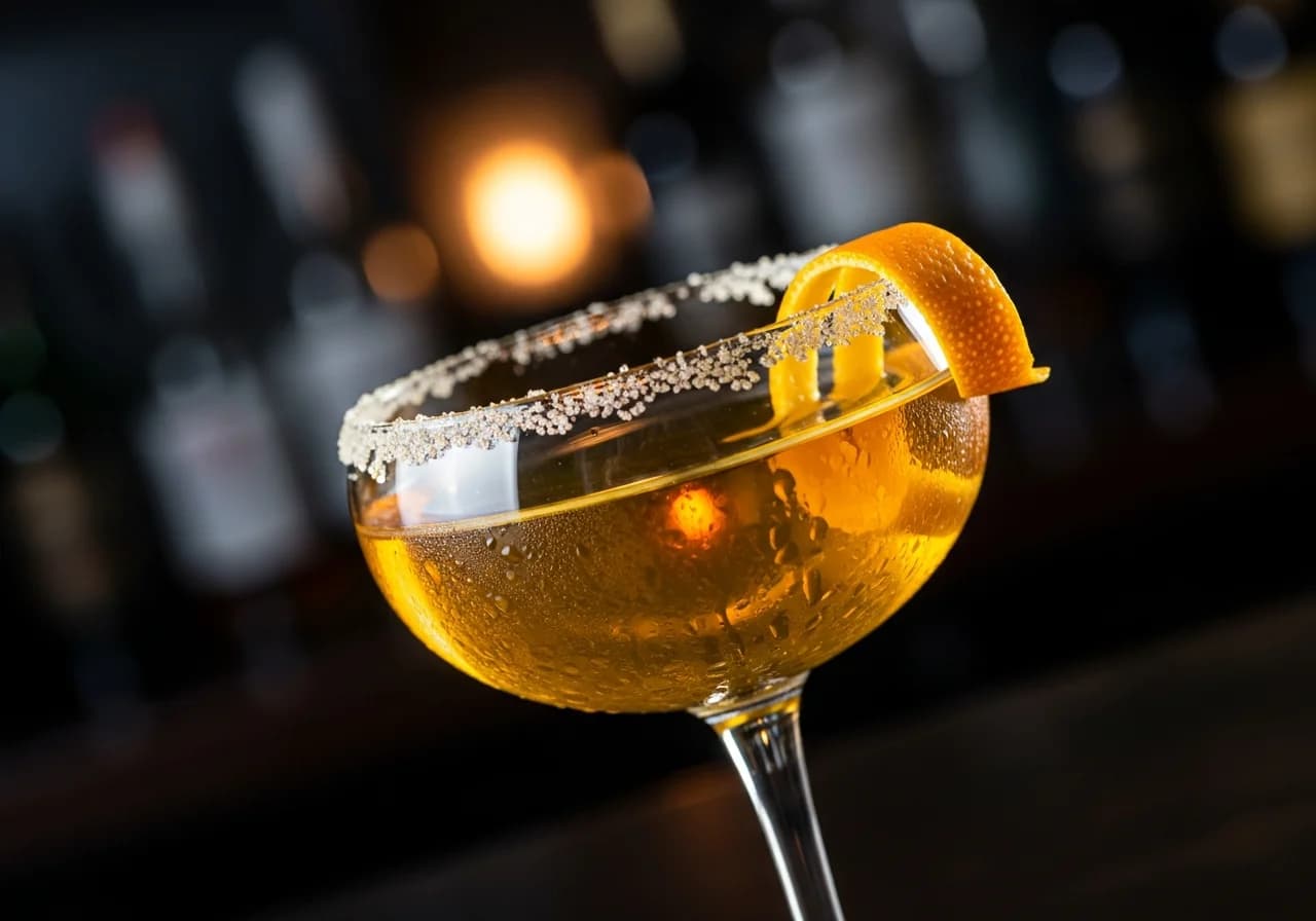 Brandy Crusta - Likör cocktail recept