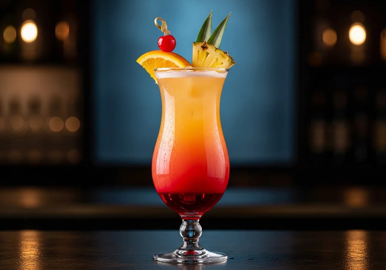 Caribbean Cooler - Rom cocktail recept