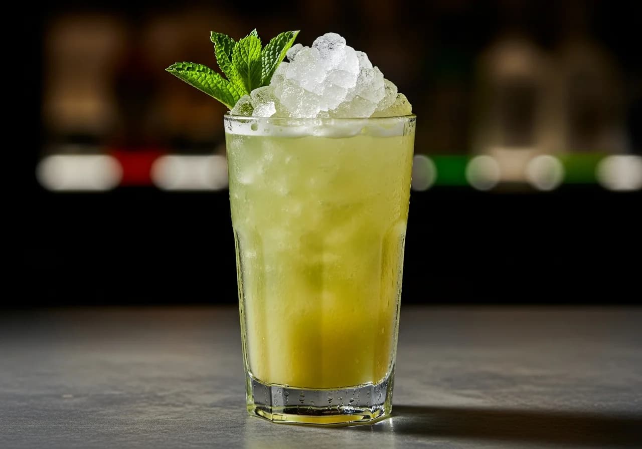 Chartreuse Swizzle - Likör cocktail recept