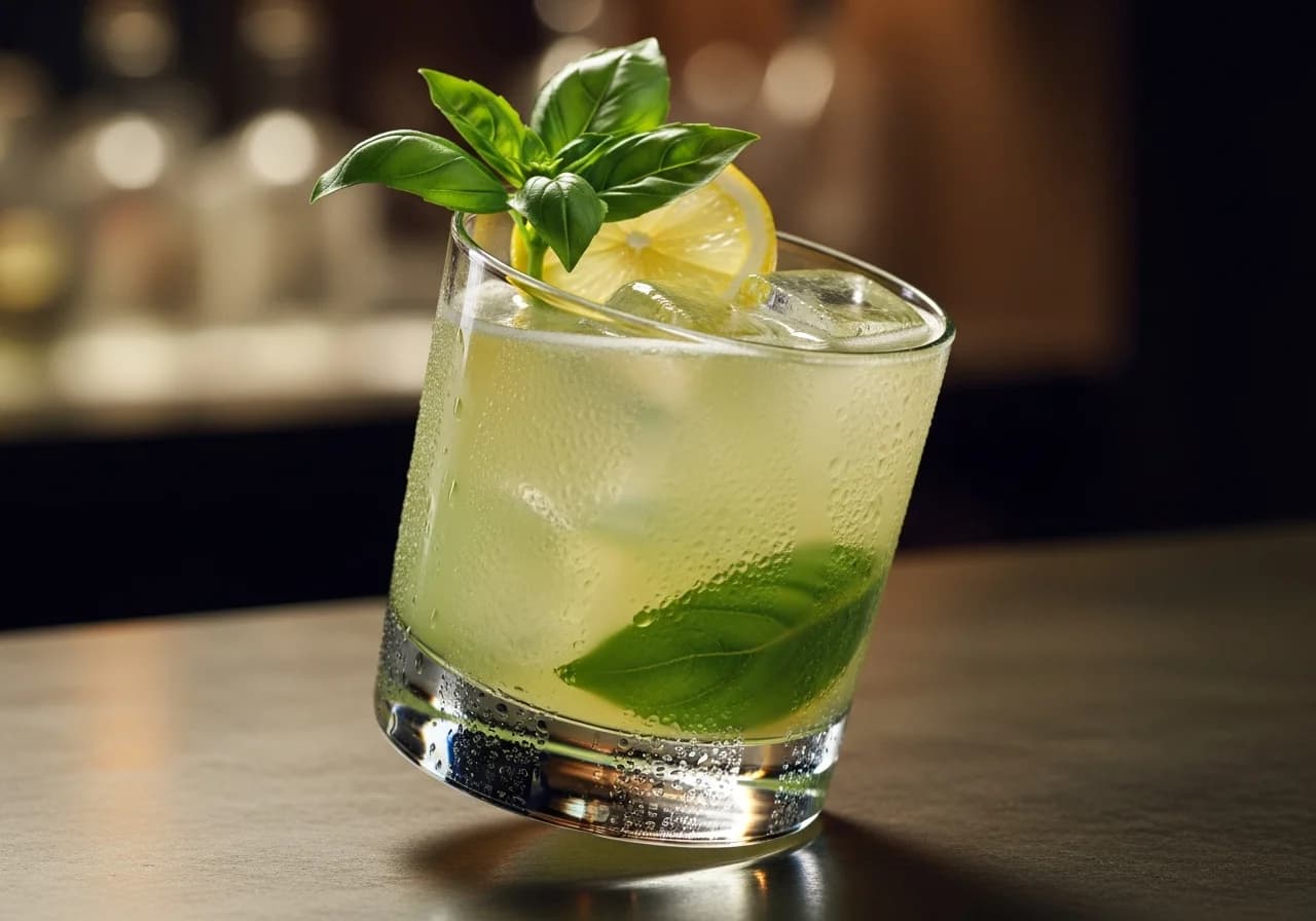 Elder Basil Smash - Vodka cocktail recept