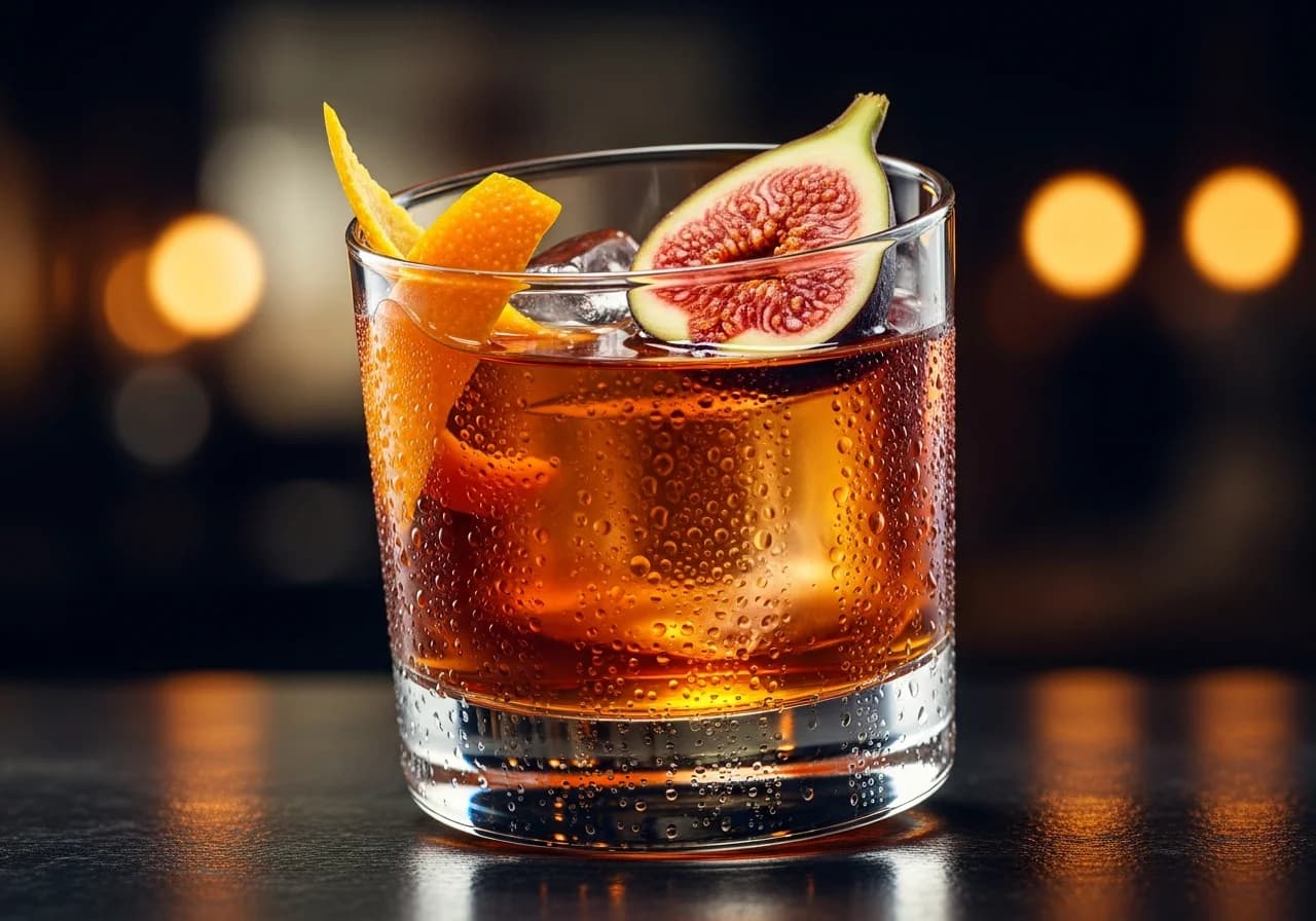Fig Old Fashioned - Whisky cocktail recept