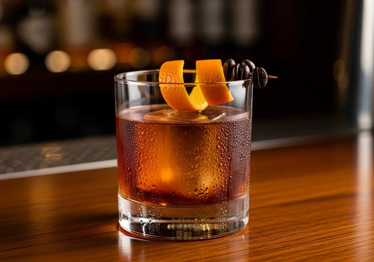 Kaffe Old Fashioned - Whisky cocktail recept