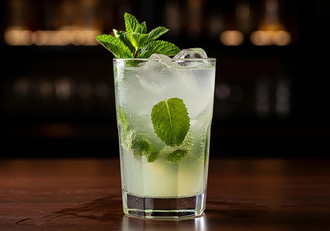 Lemon Mojito - Rom cocktail recept