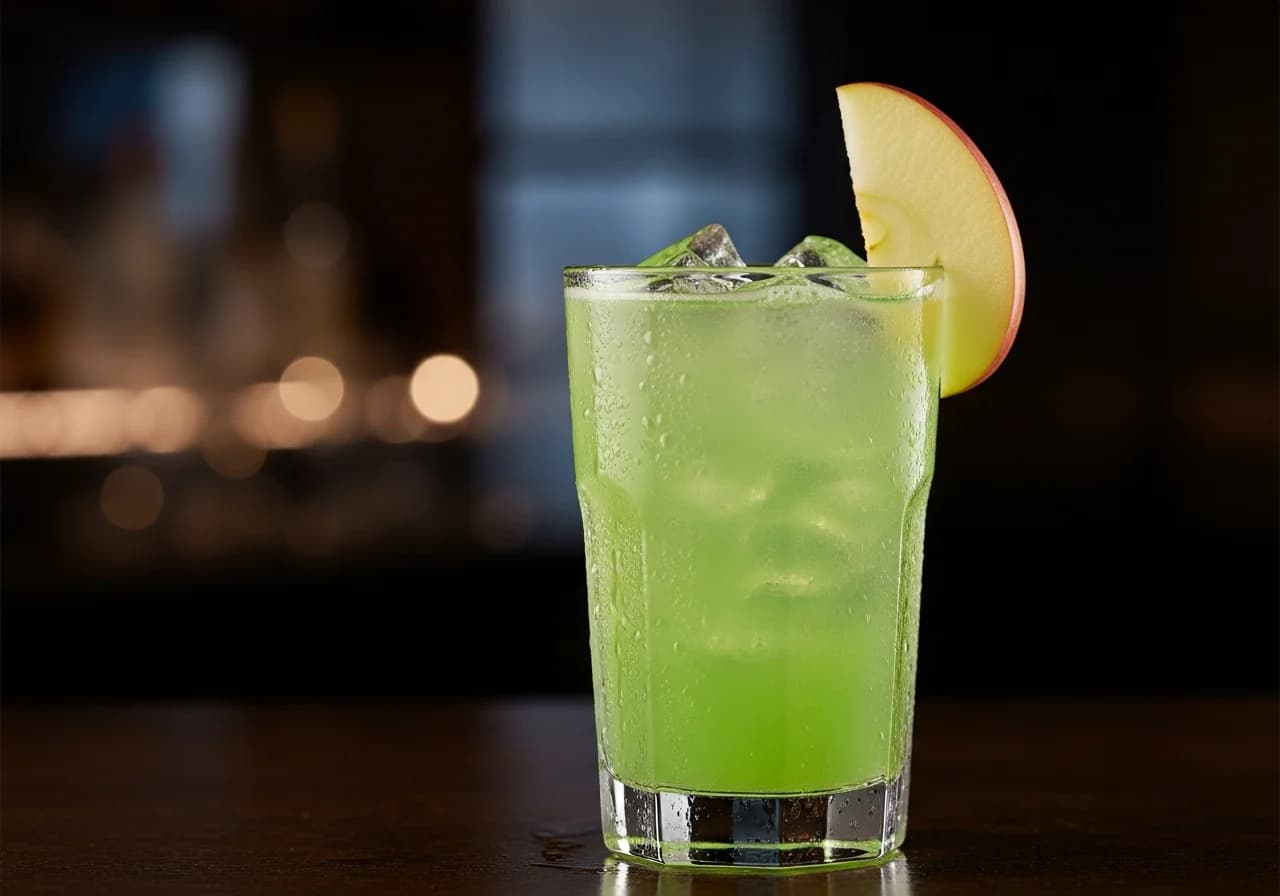 Midori Cider - Likör cocktail recept