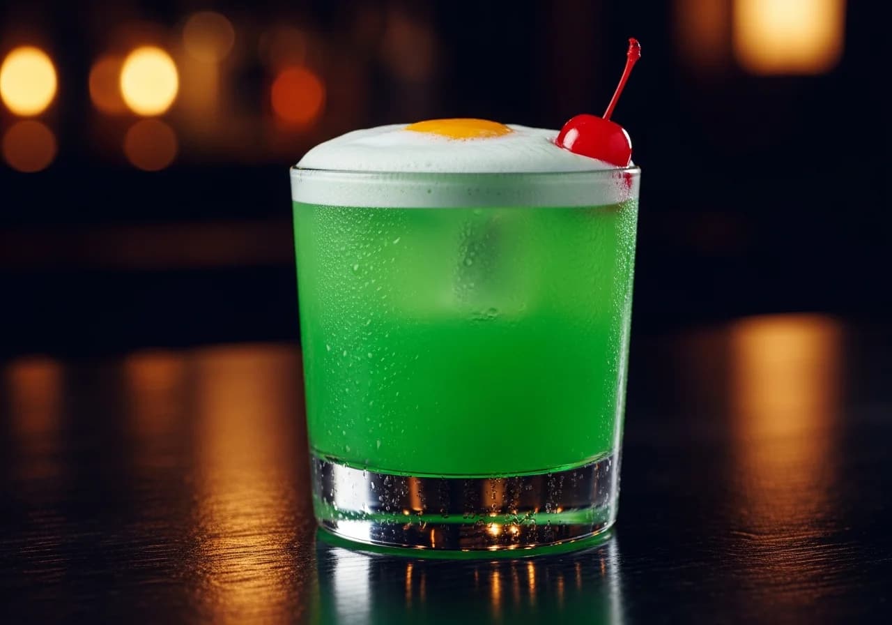 Midori Sour - Likör cocktail recept