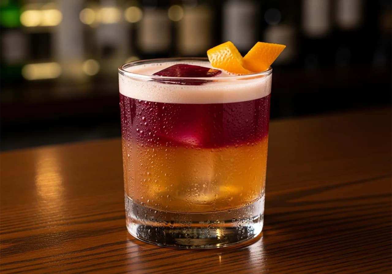 New York Sour (IBA) - Whisky cocktail recept