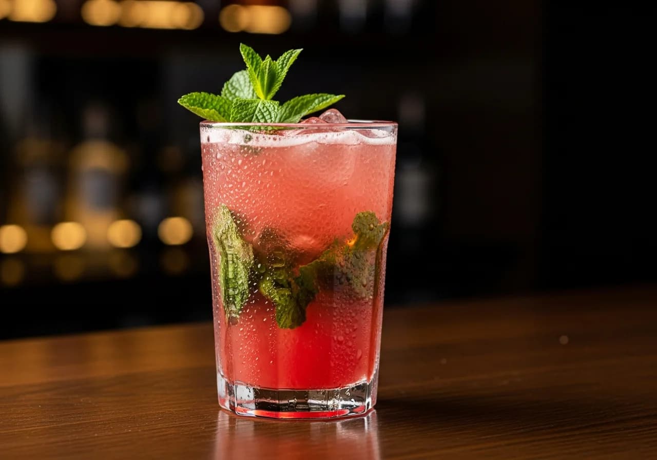Vattenmelonmojito - Rom cocktail recept