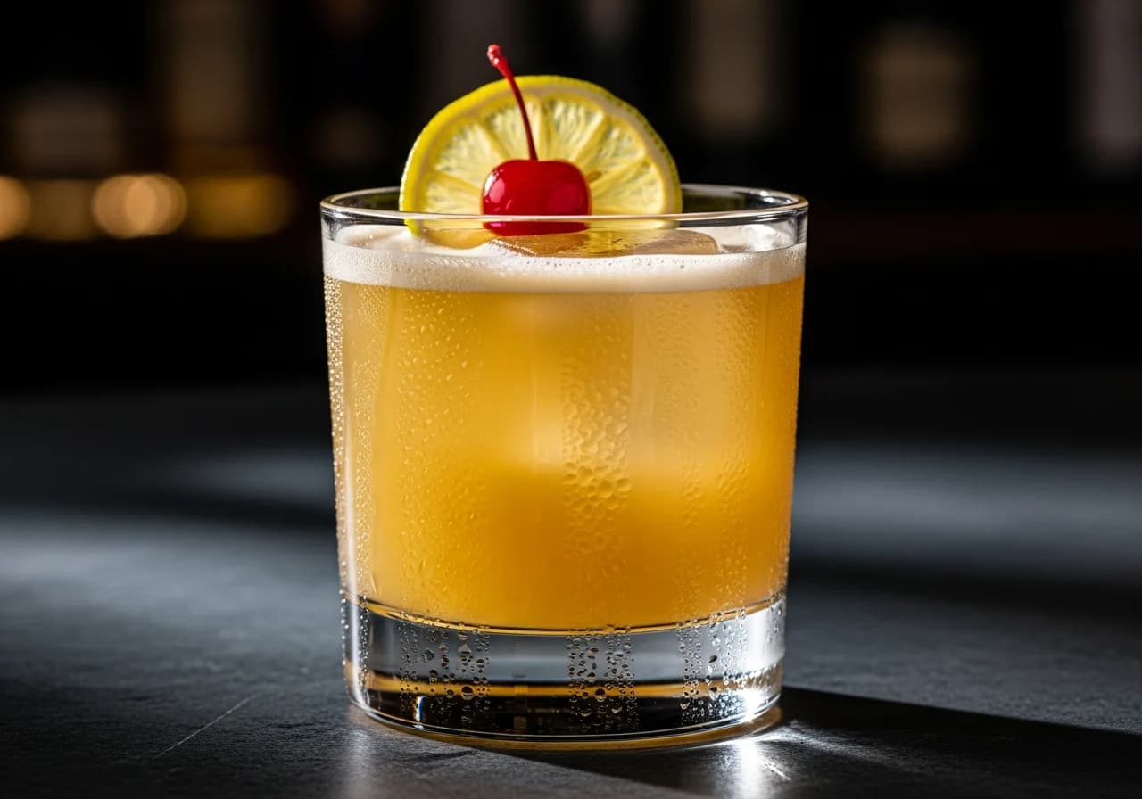 Amaretto Sour - Likör cocktail recept