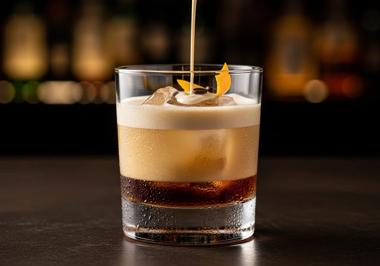 Baileys White Russian - Likör cocktail recept