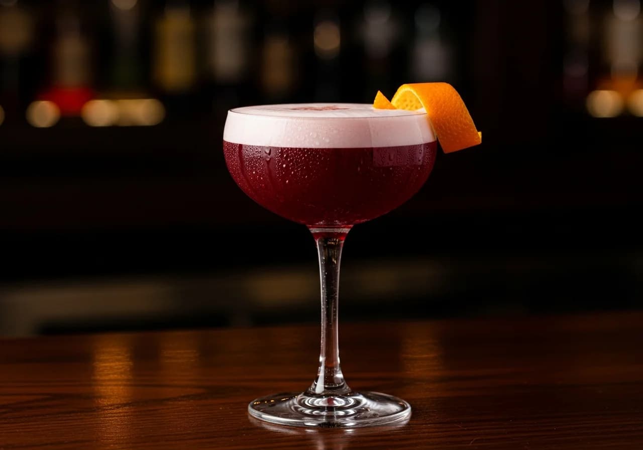 Campari Sour - Likör cocktail recept