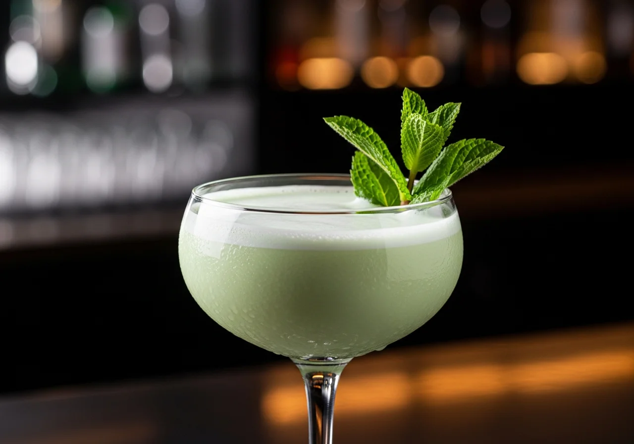 Grasshopper - Likör cocktail recept