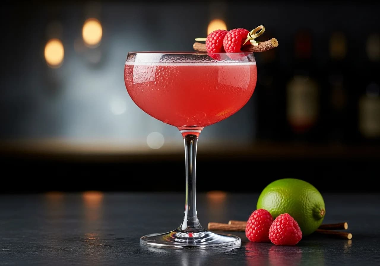 Hallon-Lakrits - Likör cocktail recept