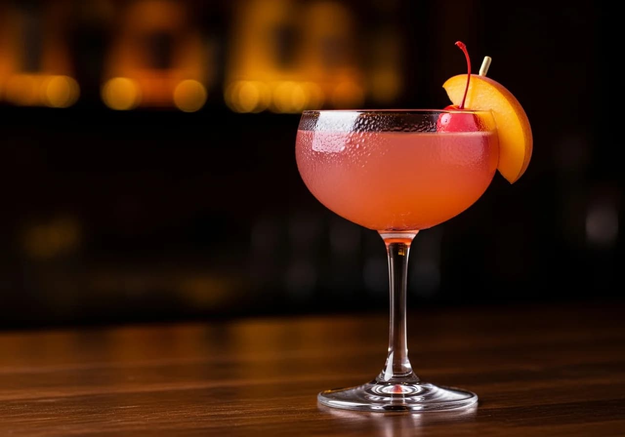 Peachy - Likör cocktail recept