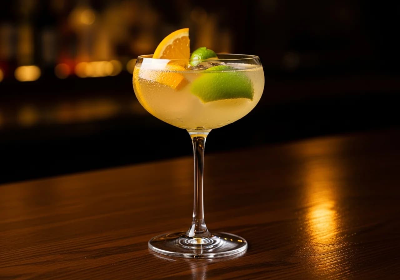 Vit Sangria - Vin & Bubbel cocktail recept