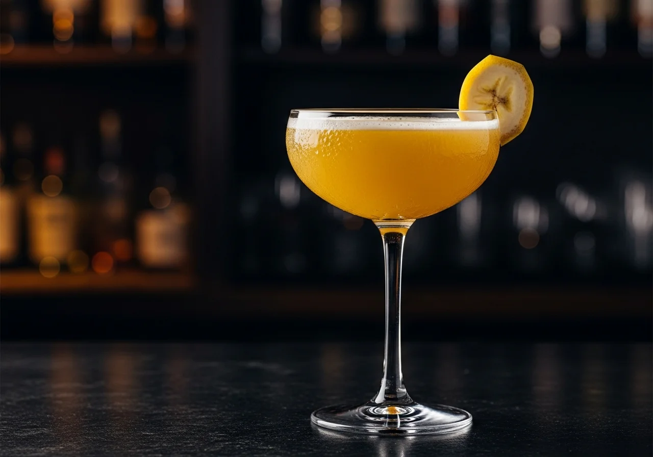 Banana Daiquiri - Rom cocktail recept