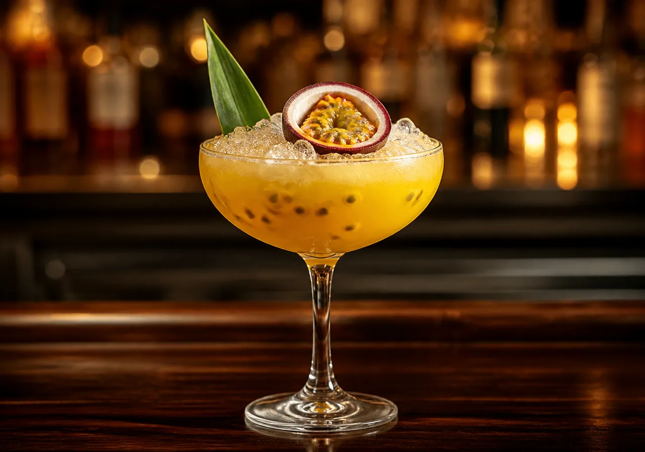 Lick Of Sunshine - klassiskt likör & övriga drinkar med kokoslikör, ananasjuice, passionsfrukt
