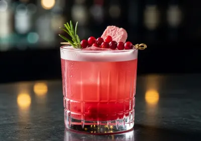 Lingon Sour med Tomteskum