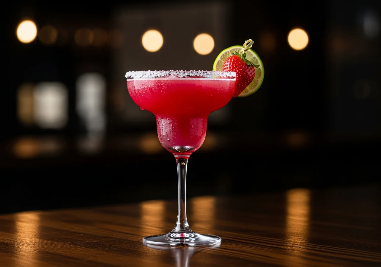 Strawberry Margarita - Tequila/Mezcal cocktail recept
